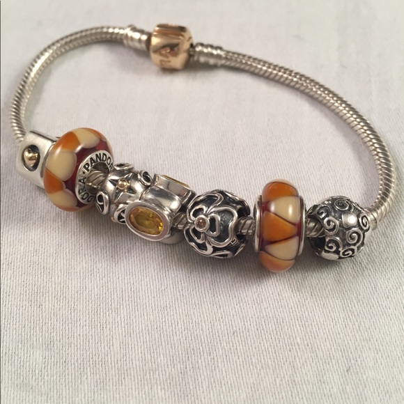 pandora charm bracelet silver and gold pandora charm bracelet silver and gold